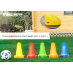Conos Entrenamiento Kit De 10 Uni Coordinacion Futbol 23 Cm
