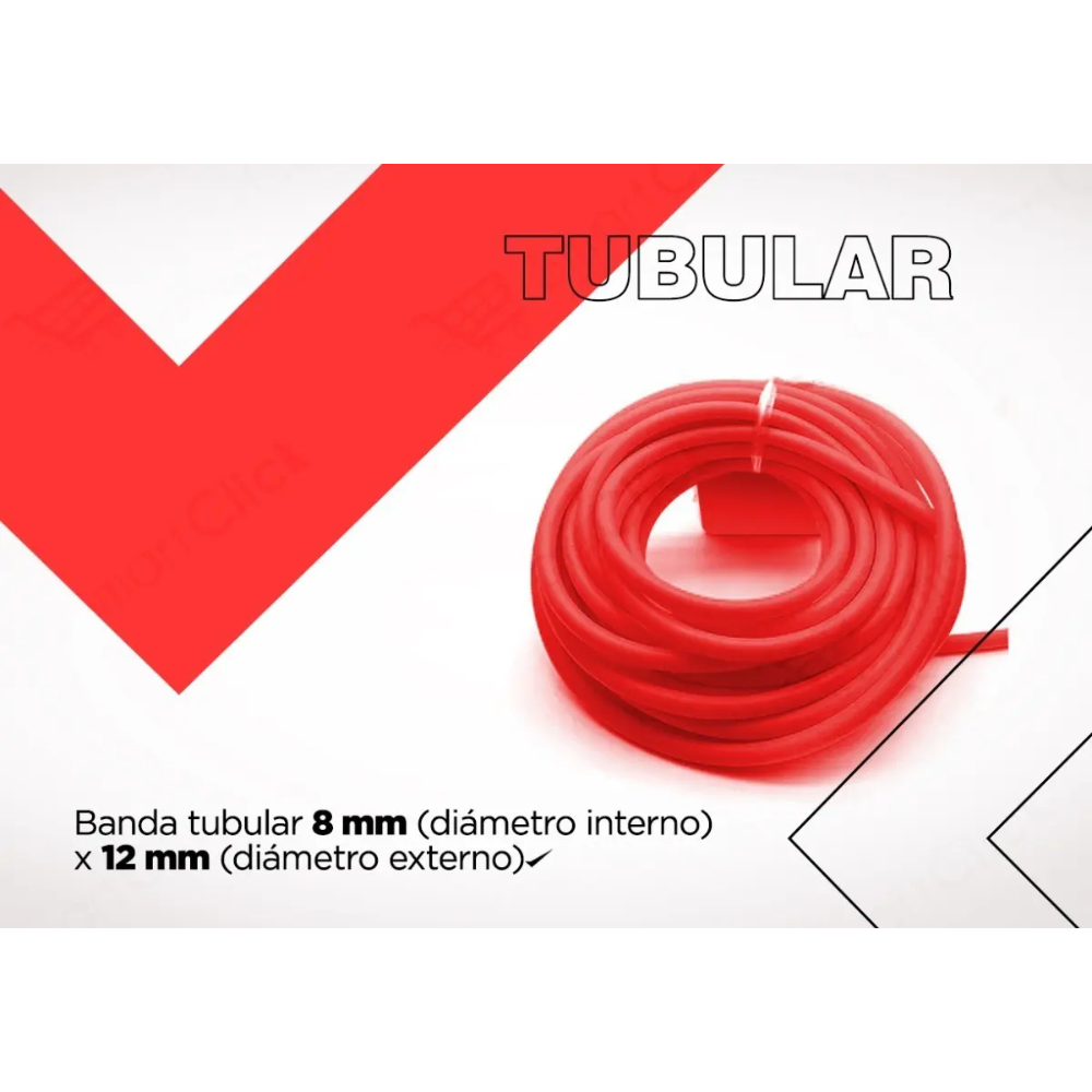 Banda Elastica Resistencia Tubular Rollo 10 Metros Int Media