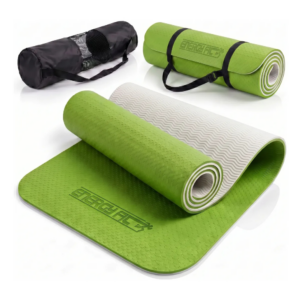 Mat Yoga Tpe Caucho Colchoneta Pilates 6mm 180×80 + Bolso