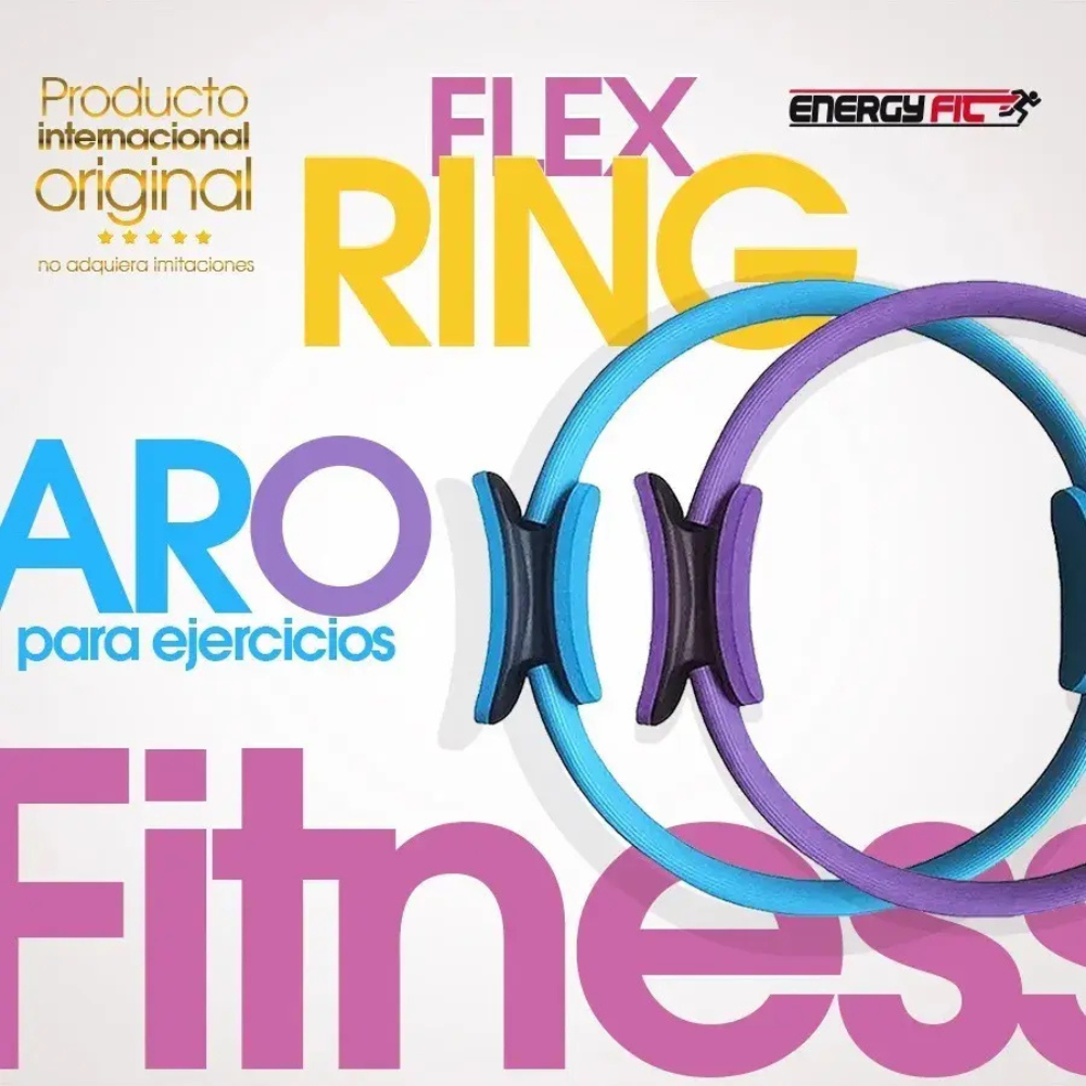 Flex Ring Pilates Aro Anillo Flexible Ejercicio Fitness Gym