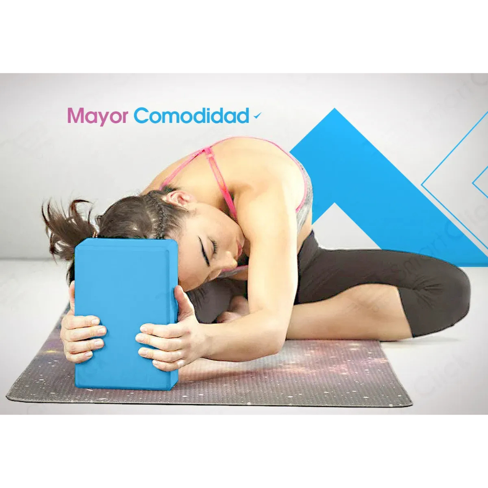 Kit 2 Ladrillos Yoga Bloque Taco Livianos Eva Mejor Que Pvc