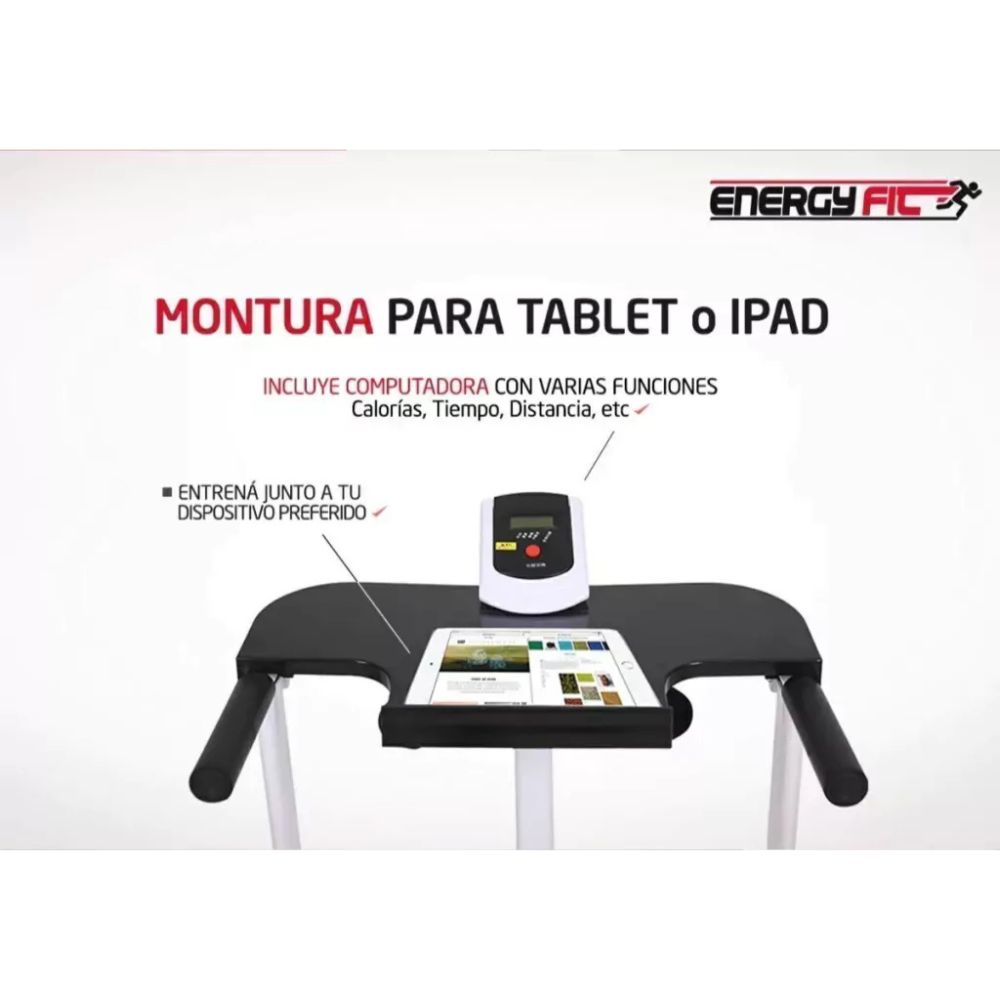 Cinta Caminadora Correr MAGNETICA 120 Kgs Energy Fit + Rueda