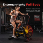 Bicicleta Fija De Aire Profesional 170kg Air Bike Energy Fit