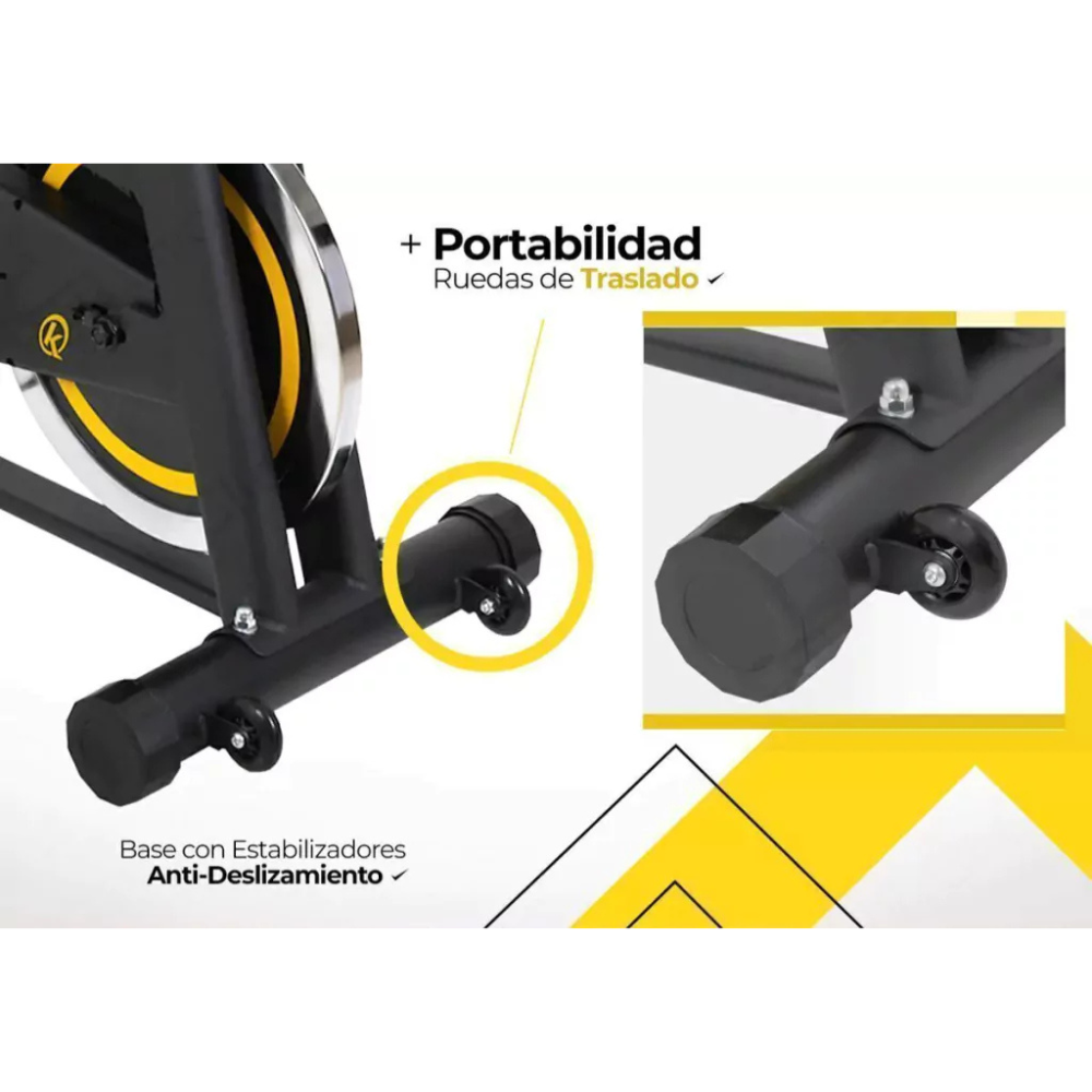 Bicicleta Fija Spinning Profesional Energy Fit 51 Kgs Xtreme