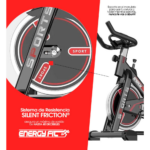 Bicicleta Fija Spinning Profesional Energy Fit con App Bluetooth