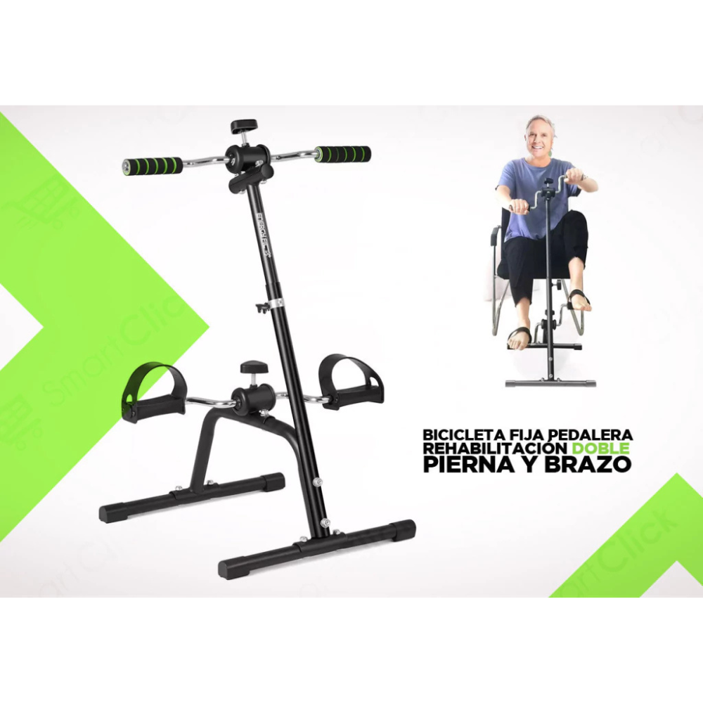 Bicicleta Fija Pedalera Rehabilitacion Doble Pierna Y Brazo