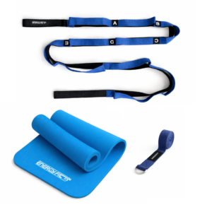 Mat Yoga Kit Colchoneta Nbr 10mm + Cinturon + Correa + Bolso