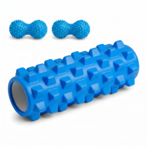Kit Rolo Rodillo Masajeador 33cm Full Body + Pelotas Pinches