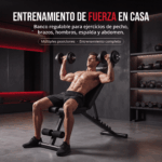 Banco Gym Plano Plegable Regulable Multiangular Premium