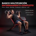 Banco Gym Plegable Multifunción Regulable Scott Abdominales