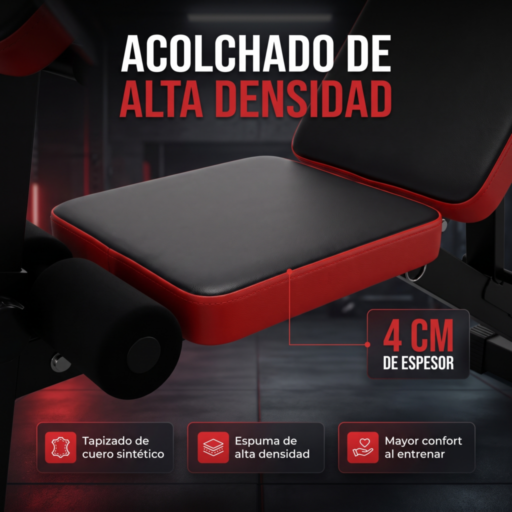 Banco Gym Plegable Multifunción Regulable Scott Abdominales