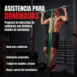 Bandas Elasticas Gym Entrenamiento Resistencia Dominadas x4