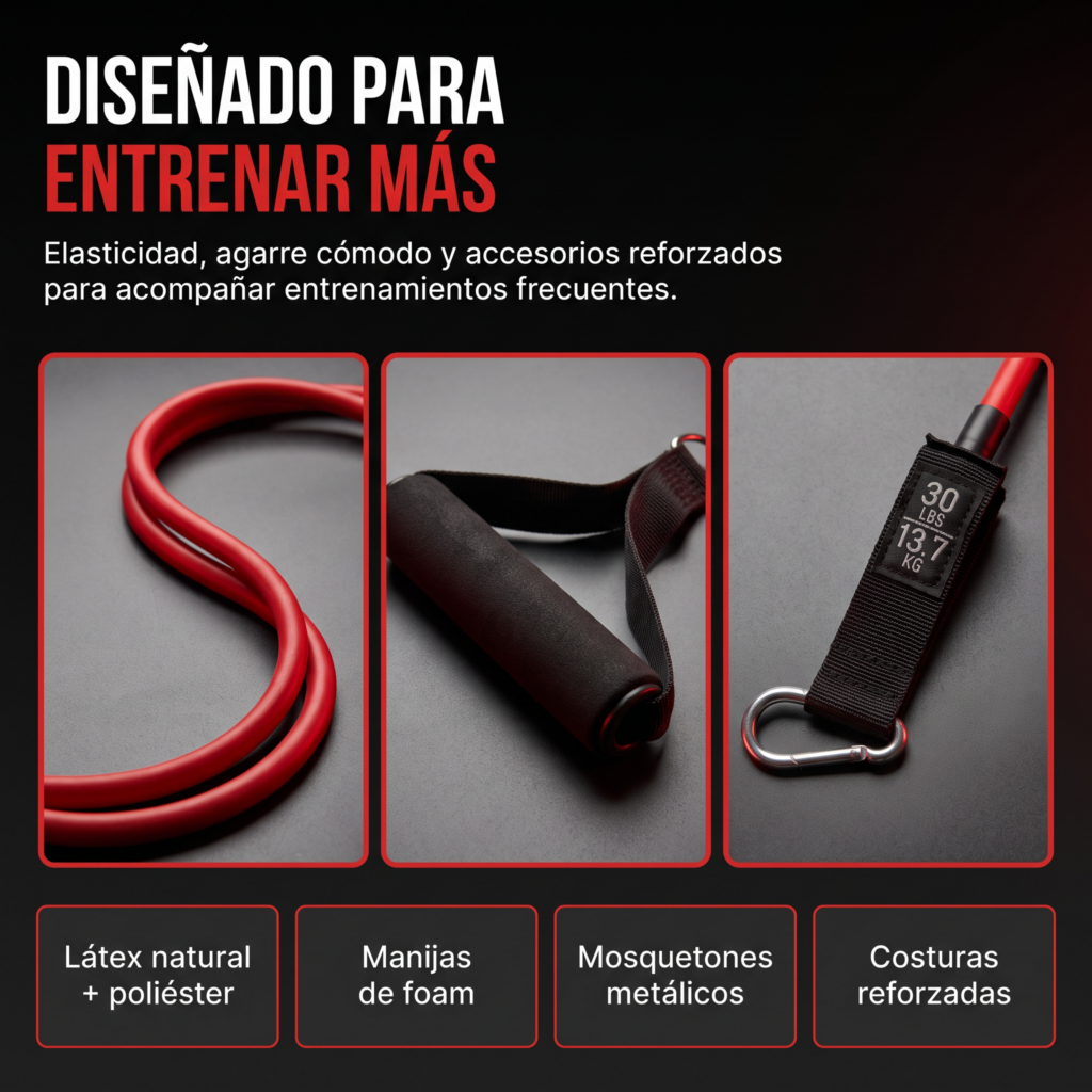 Bandas Elasticas Gym Entrenamiento Resistencia Manijas