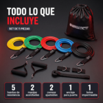 Bandas Elasticas Gym Entrenamiento Resistencia Manijas