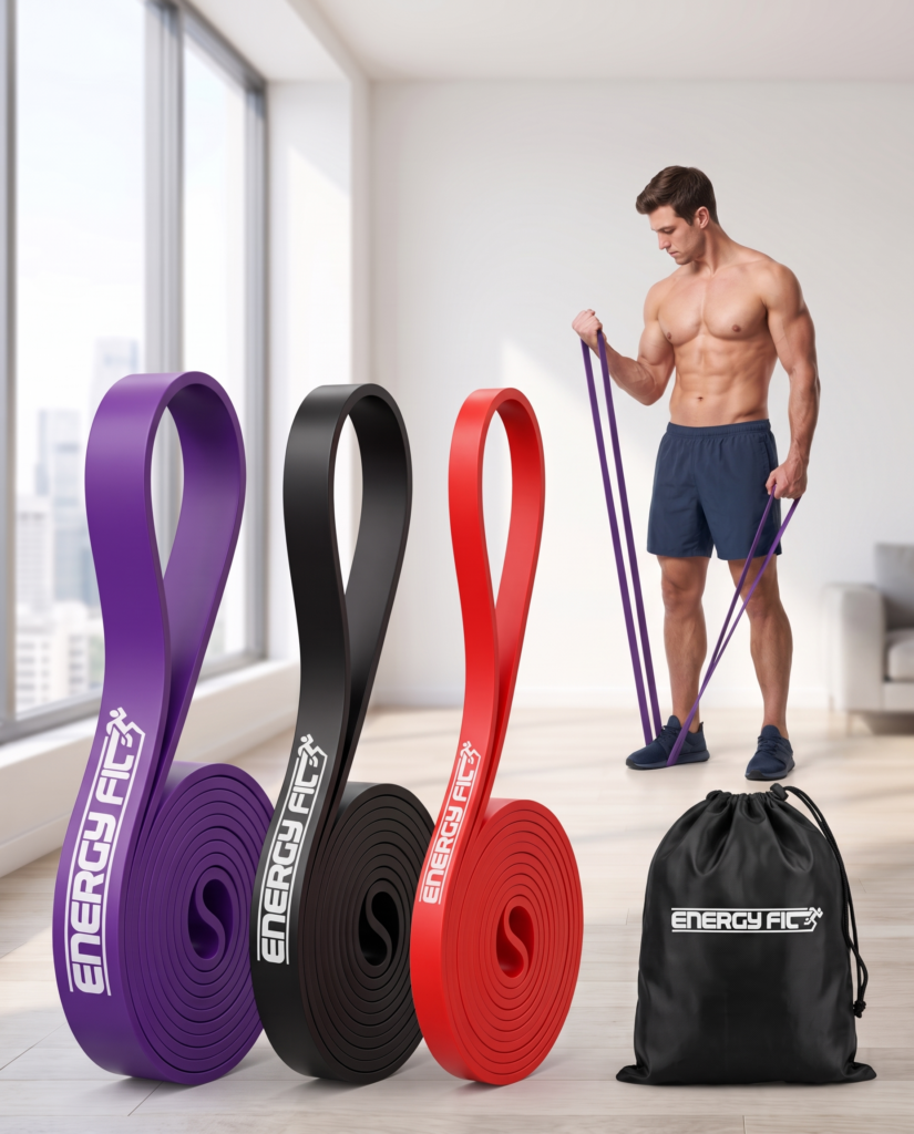 Bandas Elasticas Gym Entrenamiento Resistencia Dominadas x3
